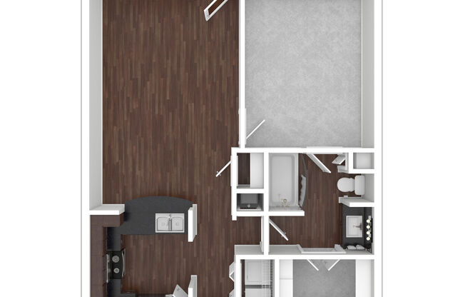 1 bed, 1 bath, 746 sqft, $1,550