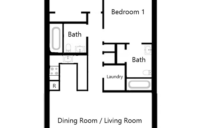2 beds, 2 baths, 1,047 sqft, $2,995, Unit 508