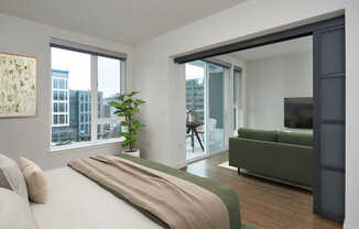 Bedroom with Hard Surface Flooring