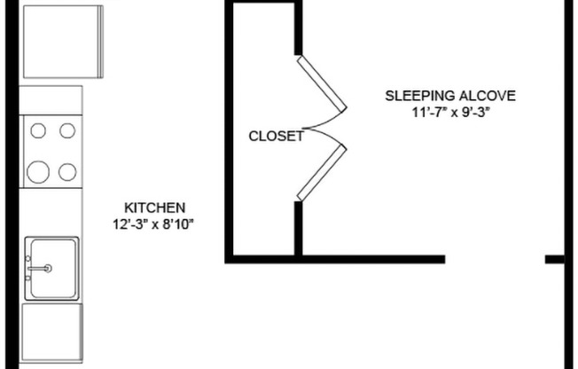 1 bed, 1 bath, 575 sqft, $1,602, Unit 629