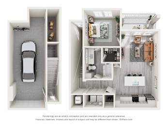 1 bed, 1 bath, 880 sqft, $1,753