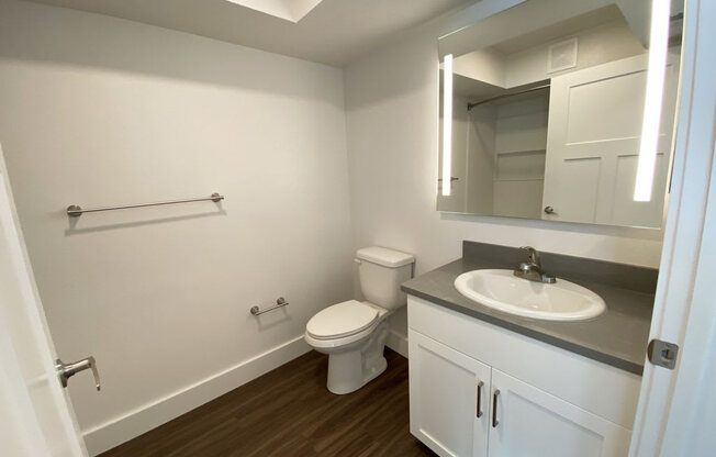 Renovated Two Bedroom Master Bath at Byron Lakes Apartments in Byron Center, MI