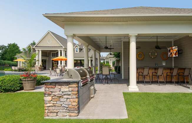 poolside grilling station