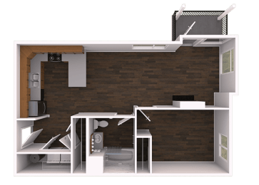 1 bed, 1 bath, 715 sqft, $1,533