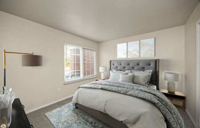 Bedroom with Large Window