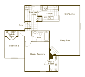 2 beds, 1 bath, 906 sqft, $1,526