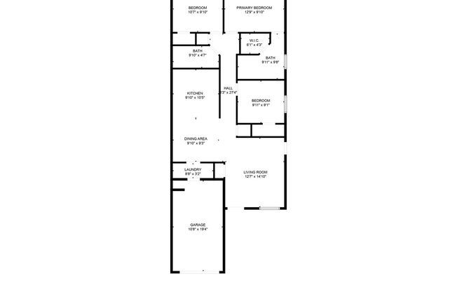 3 beds, 2 baths, $1,250, Unit 2710 Alma Drive - B