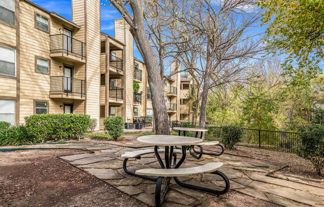 Picnic Area at The Park on Preston in Dallas, Texas, TX