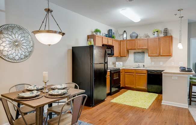 Kitchen with Adjacent Dining Area