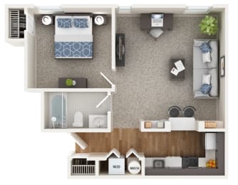 1 bed, 1 bath, $1,641