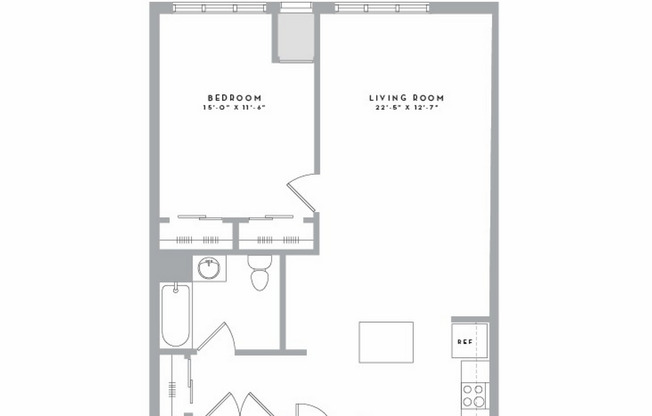 A1B2: Beds - 1: Baths - 1: SqFt Range - 794 to 794