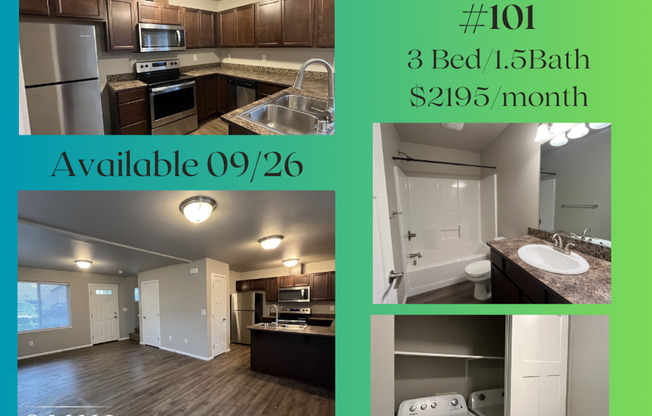 Townhouse Style 3 Bedroom