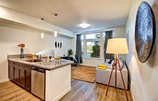 Faux Wood Flooring at Emerald Crest, Washington, 98011