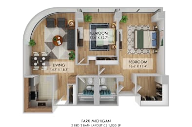 2 beds, 2 baths, $2,915