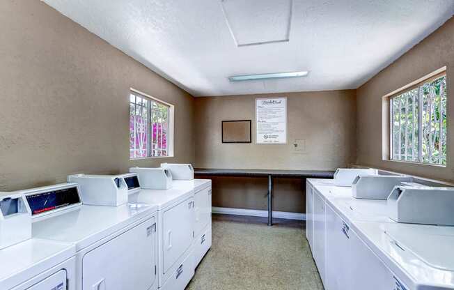 The Community Laundry Facilities at Meadow Creek Apartments