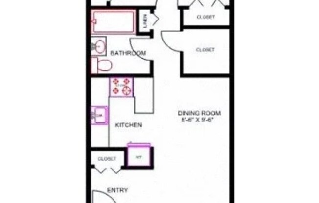 1 bed, 1 bath, 800 sqft, $2,200, Unit 2