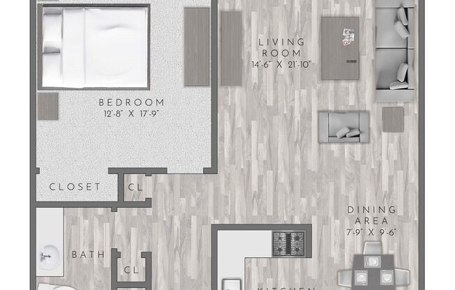 1 bed, 1 bath, 850 sqft, $2,150