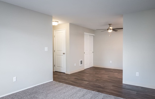 Village at Sunrise | Dining room with ceiling fan