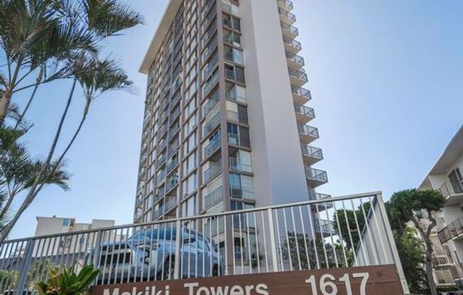Furnished 2 Bedroom/1.5 Bath Apartment at Makiki Towers
