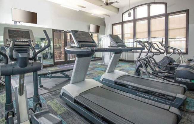 Cardio Machines In Gym at San Moritz Apartments, Utah, 84047