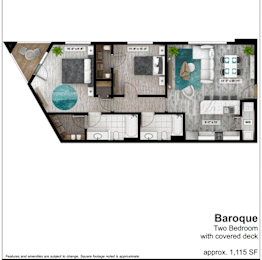 2 beds, 2 baths, 1,115 sqft, $2,005