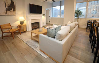 Residences at 55 - Model A2 - Living Area