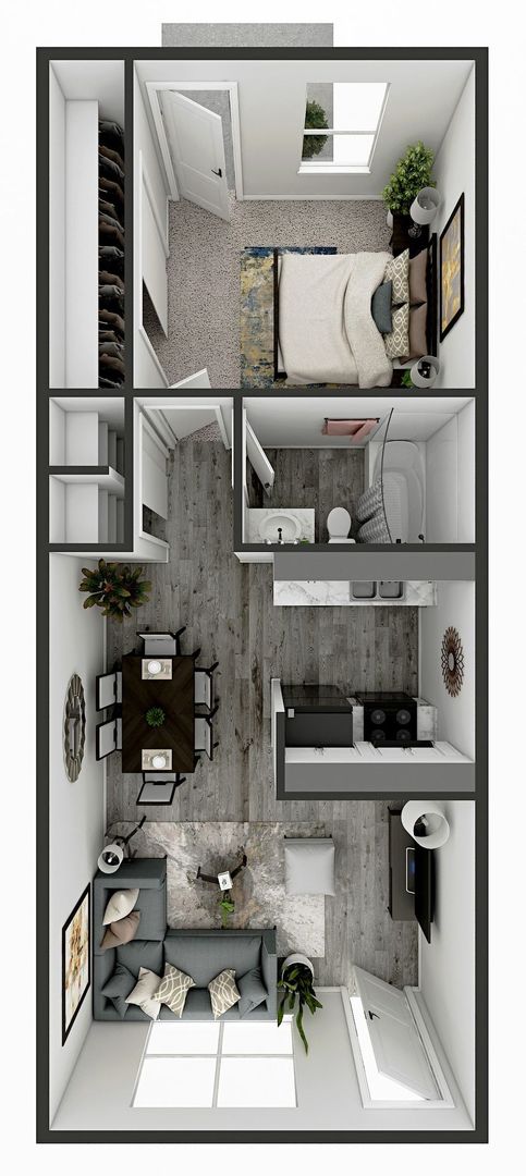 1 bed, 1 bath, 504 sqft, $799, Unit 1031