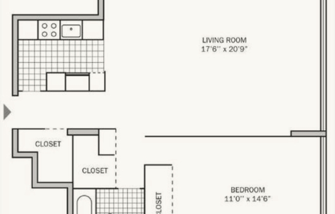 1 bed, 1 bath, 960 sqft, $1,189