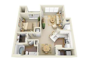 1 bed, 1 bath, 893 sqft, $1,397