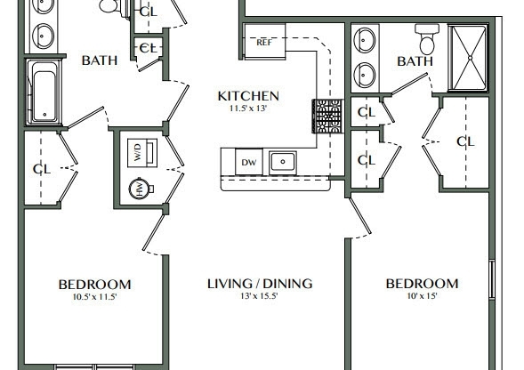 2 beds, 1 bath, 1,091 sqft, $2,900