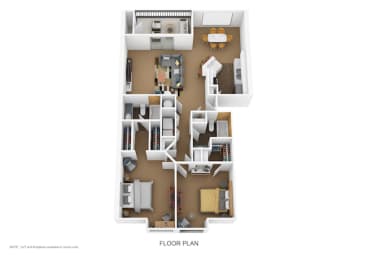 2 beds, 2 baths, 1,200 sqft, $1,683