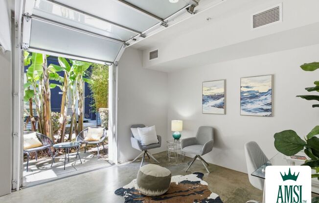 1-Bedroom + Den/Office, 2-Bath Townhome with EV Charging & Secure Parking