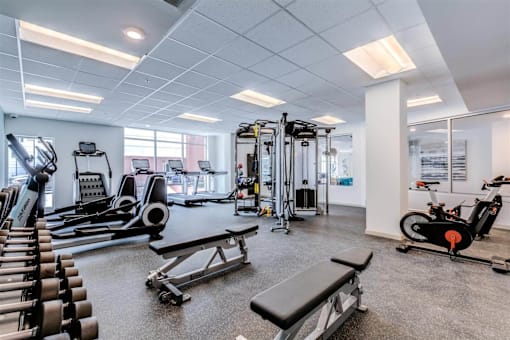 Fitness Center at East 51 At Rocketts Landing, Virginia, 23231