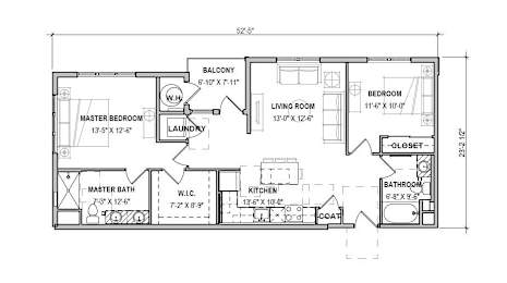 2 beds, 2 baths, 1,099 sqft, $1,882