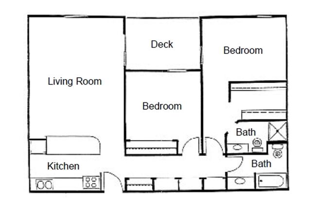 2 beds, 2 baths, 790 sqft, $1,060, Unit 1901 B3