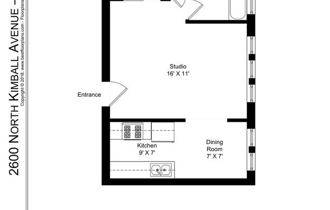 Studio, 1 bath, 450 sqft, $1,795, Unit 308