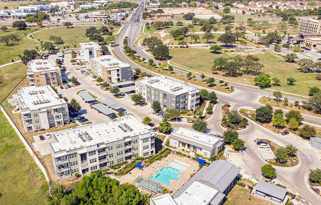 Drone View at The Landings at Brooks City-Base, San Antonio, TX, 78235