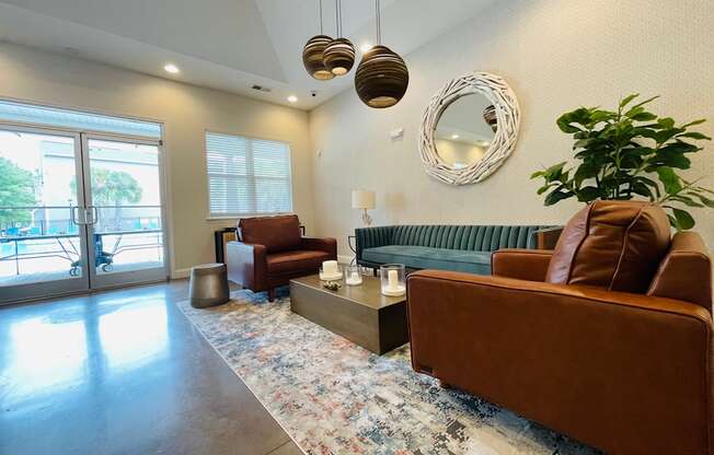 Community lounge at Oasis at Cedar Branch in Wilmington, NC