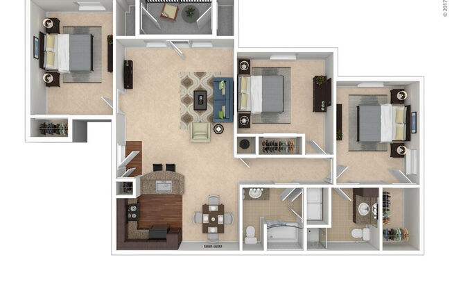 3 beds, 2 baths, 1,439 sqft, $1,829