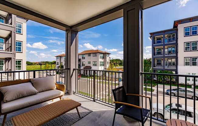 Large patio and balcony areas at Harrison Apartments, Florida, 34243