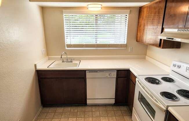 2x2 Downstairs Classic Kitchen at Mission Palms Apartment Homes in Tucson AZ