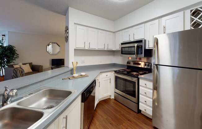 Stainless Steel Kitchen Appliances at University Ridge Apartments, North Carolina, 27707