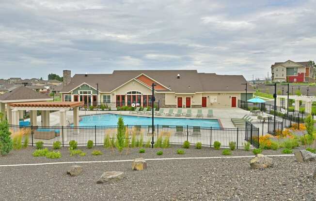 Swimming Pool View at Badger Canyon, Kennewick, WA