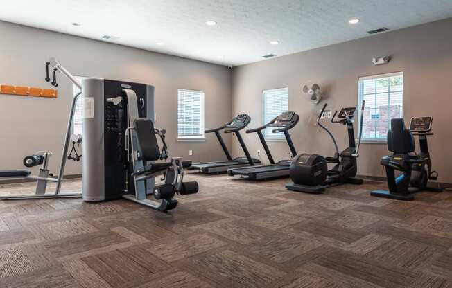 Two Level Fitness Center at Hamilton Square Apartments, Westfield, Indiana