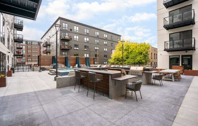 Outdoor Lounge and Grilling Stations at Marquee, Minnesota