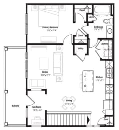 1 bed, 1 bath, 909 sqft, $1,909