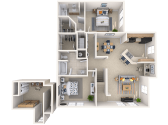 2 beds, 2 baths, 1,449 sqft, $2,264