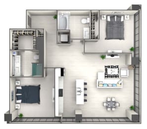 2 beds, 2 baths, 1,150 sqft, $3,033