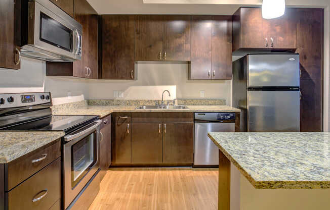 Kitchen with Stainless Steel Appliances