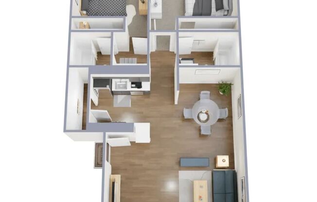 2 beds, 2 baths, 818 sqft, $1,650, Unit 908